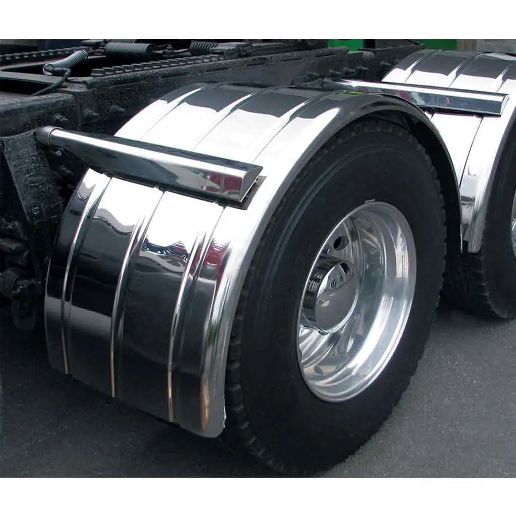 Tfen-S16 80″ 3 Ribbed Single Axle Fenders – 16 Gauge | 0.09″ Thick Aluminum 1