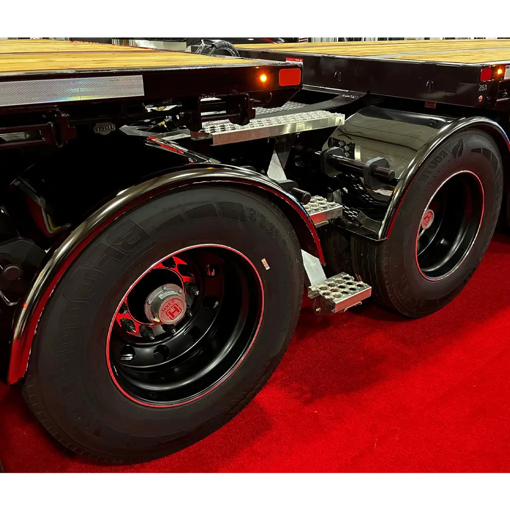 Tfen-S47b 80″ Smoke & Mirror Smooth Single Axle Fenders With Flange – Black | 14 Gauge 1