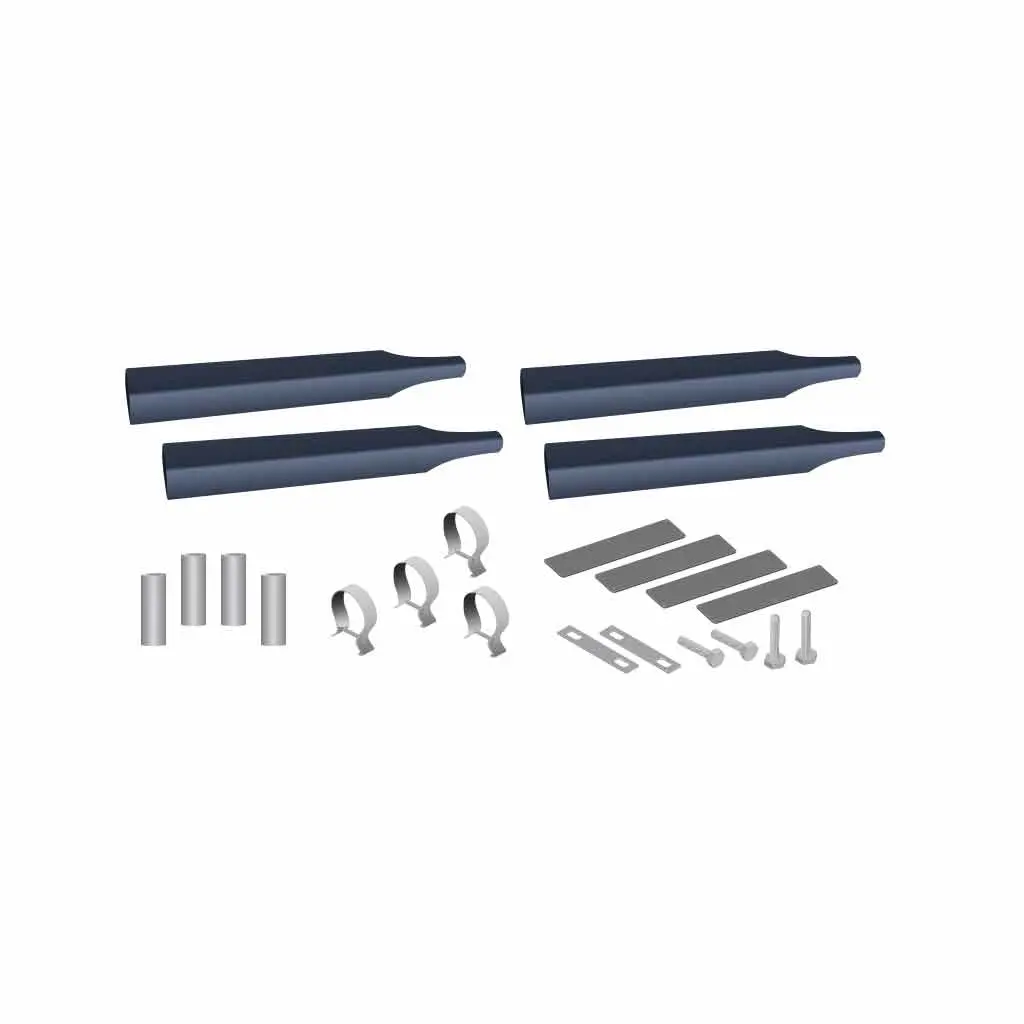 Tfen-Skitsmbl Smoke & Mirror Single Axle Fender Mounting Kit – Blue | 14 Gauge | Triangle Mounts 1