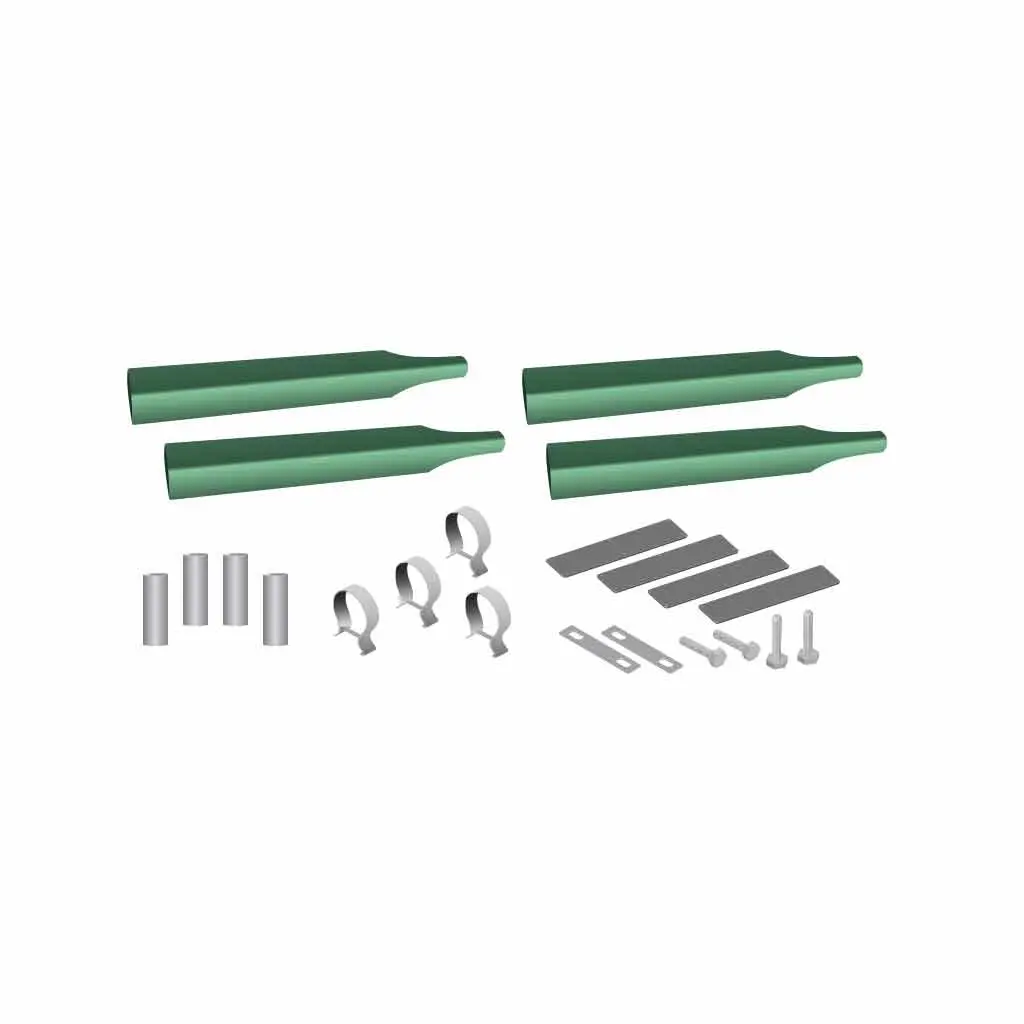 Tfen-Skitsmgr Single Axle Fender Mounting Kit – Green | 14 Gauge | Triangle Mounts 1