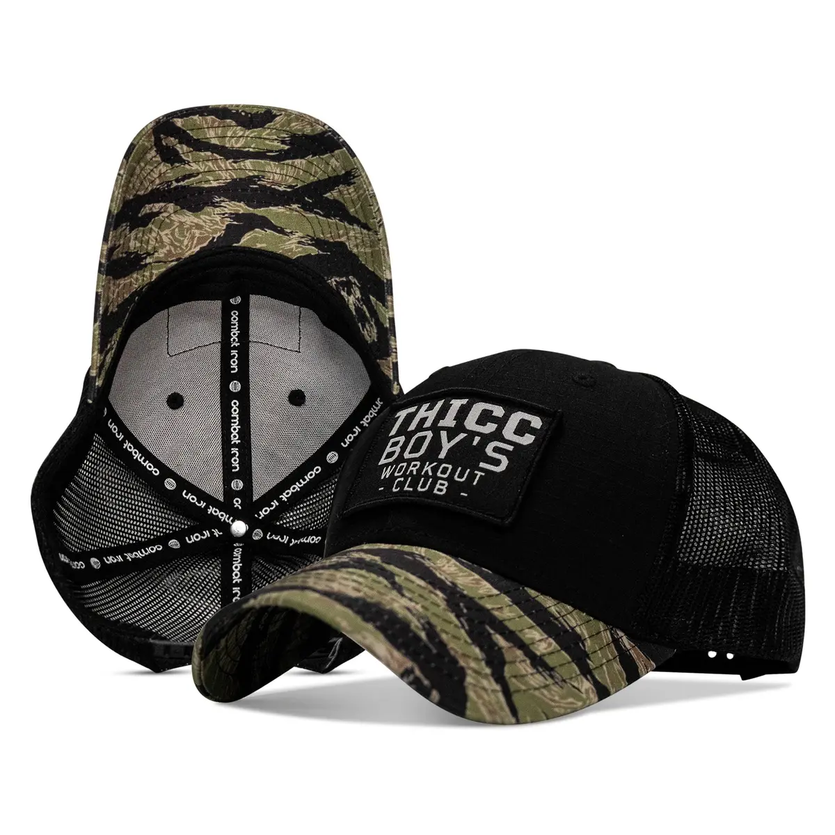 Thicc Boys Workout Club Patch Original Ripstop Snapback Hat 2