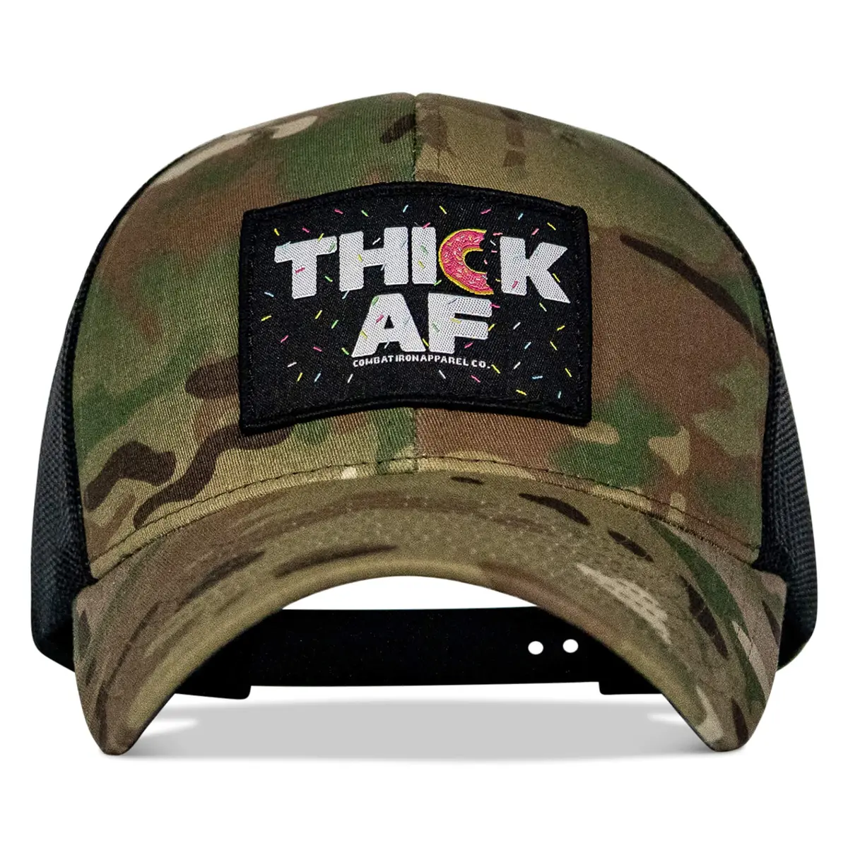 Thick Af Donut Edition Patch Mid-Profile Mesh Snapback Hat 3