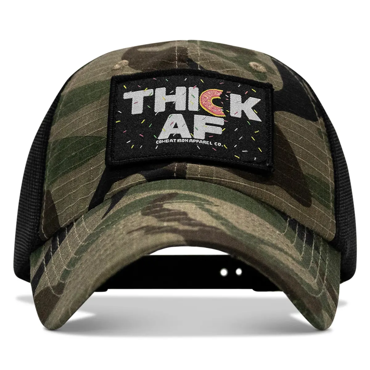Thick Af Donut Edition Patch. Tactical Ripstop Mesh Snapback Hat 2