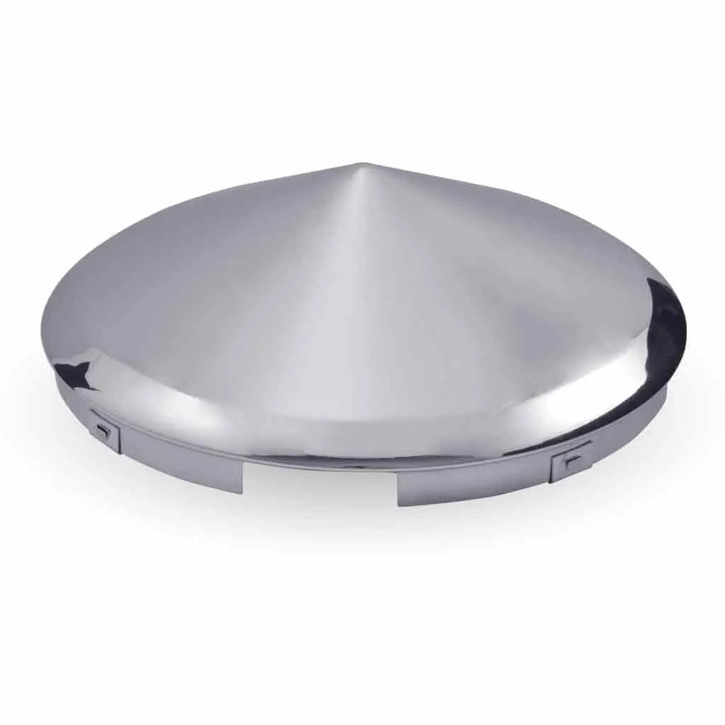 Thub-4Np 4 Notch Pointed Front Hubcap – Chrome Metal 1