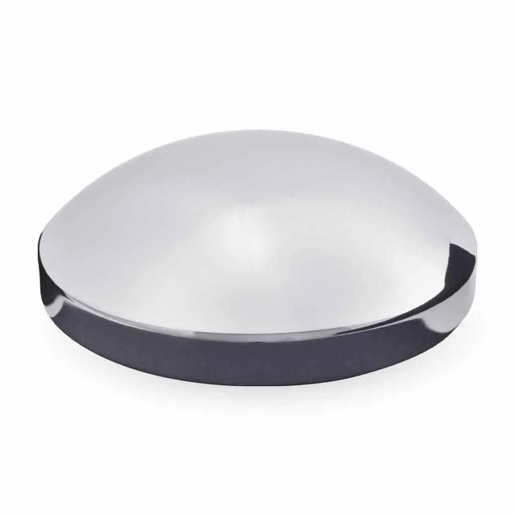Thub-858 8″ I.D Dome Rear Hubcap – Chrome Metal 1
