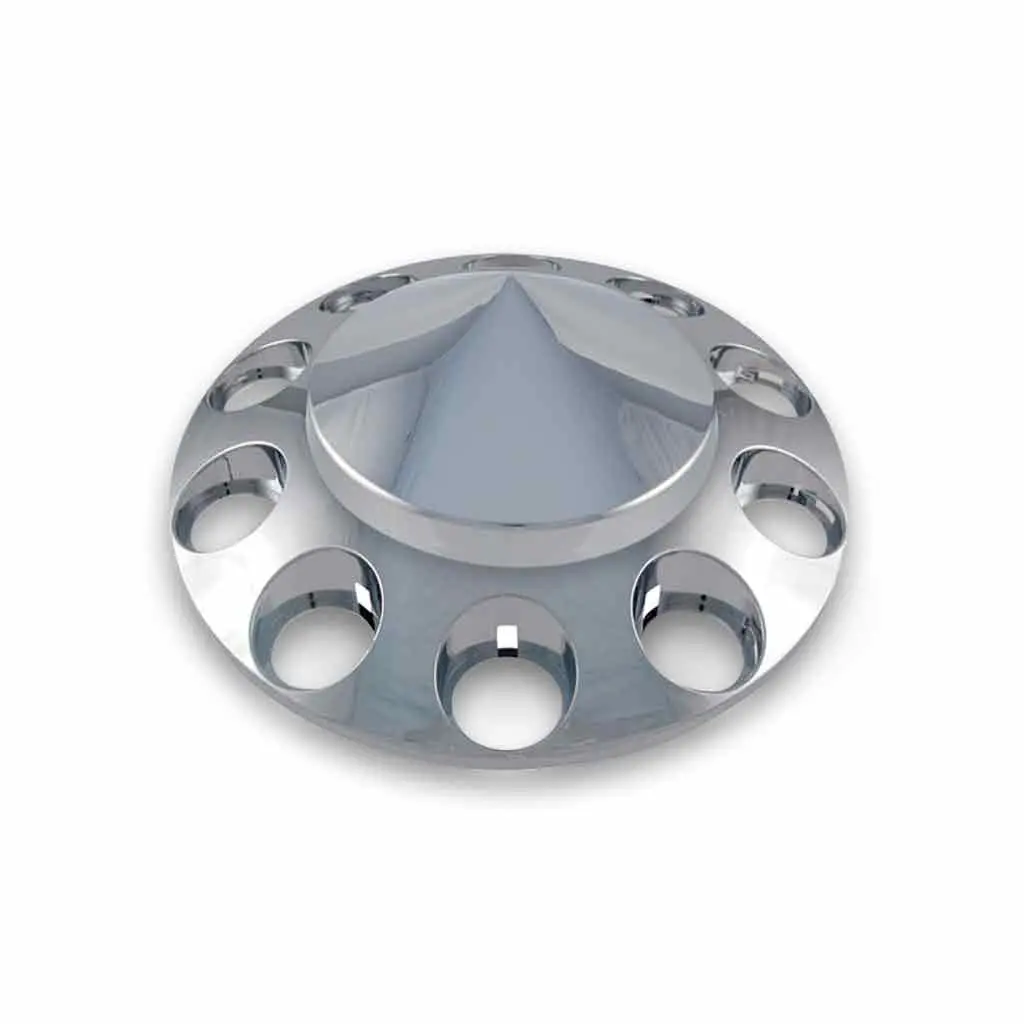Thub-Frpnp Front Axle Cover With Replacement Hubcap – Pointed Hubcap | Chrome Abs Plastic 1