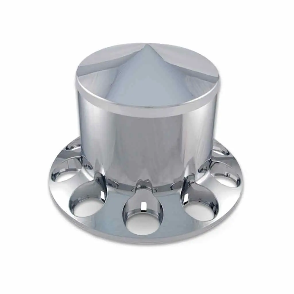 Thub-Rpnp Rear Axle Cover With Replacement Hubcap – Pointed Hubcap | Chrome Abs Plastic 1