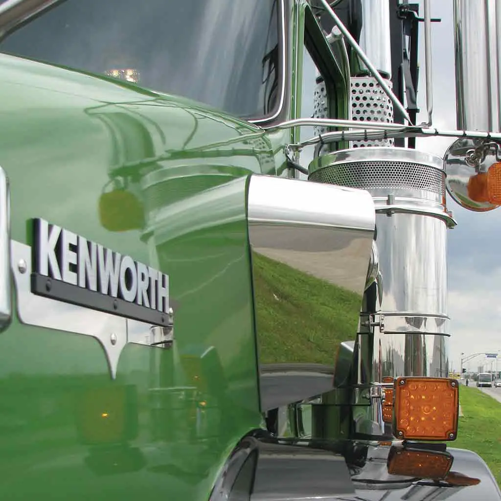 Tk-1208 Kenworth - T800 - Curved Glass Engine Air Intake Shroud 1