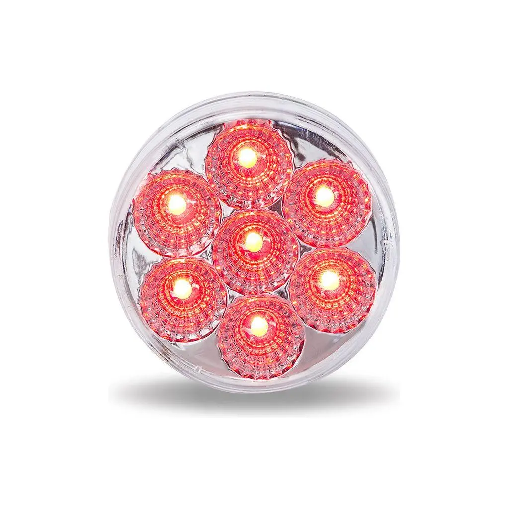 Tled-2Hxcr 2 1/2" Round Clear Red Led (7 Diodes) 1