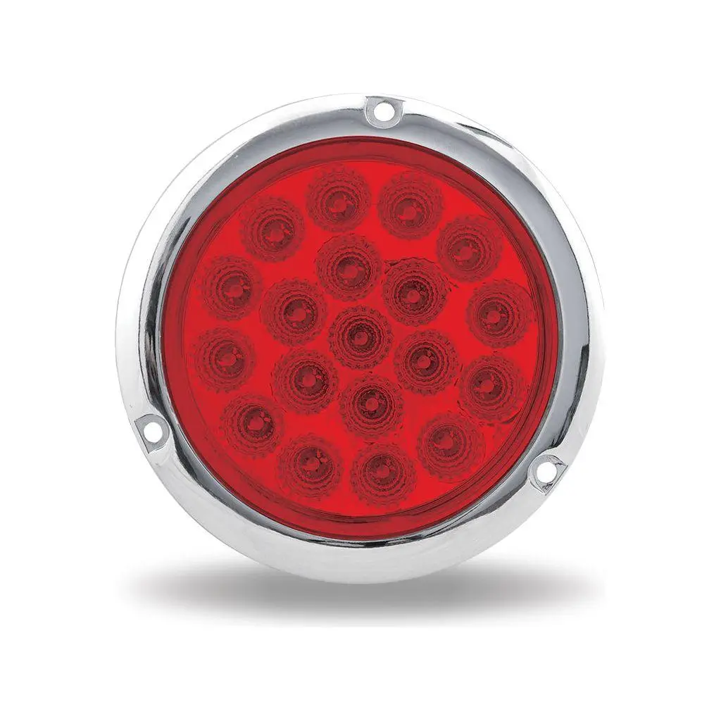 4" Red Stop, Turn & Tail Flangemount Led (19 Diodes) 1