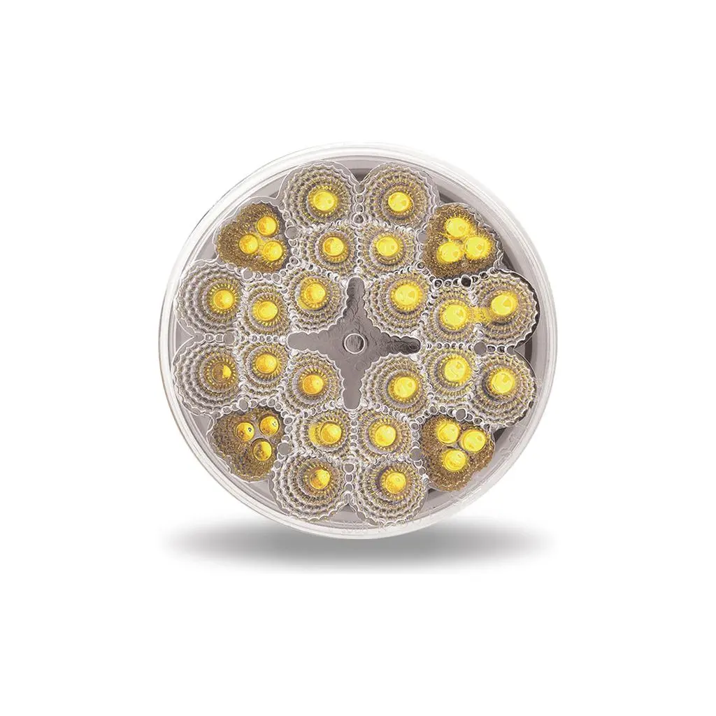 4'' Clear Amber Stop,Turn & Tail Led (32 Doides) 1
