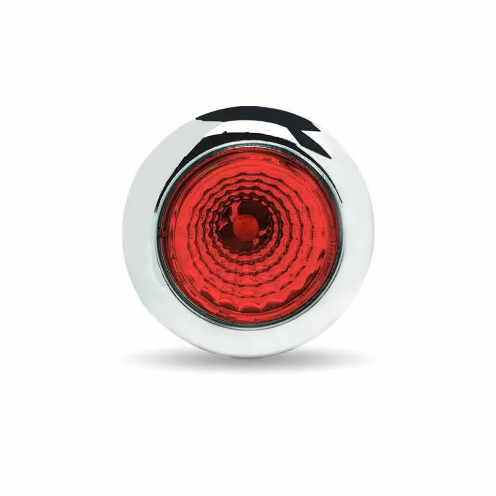 Tled-B1r Mini Button Red Led With Reflector & Silicone Locking Ring (1 Diode) 1