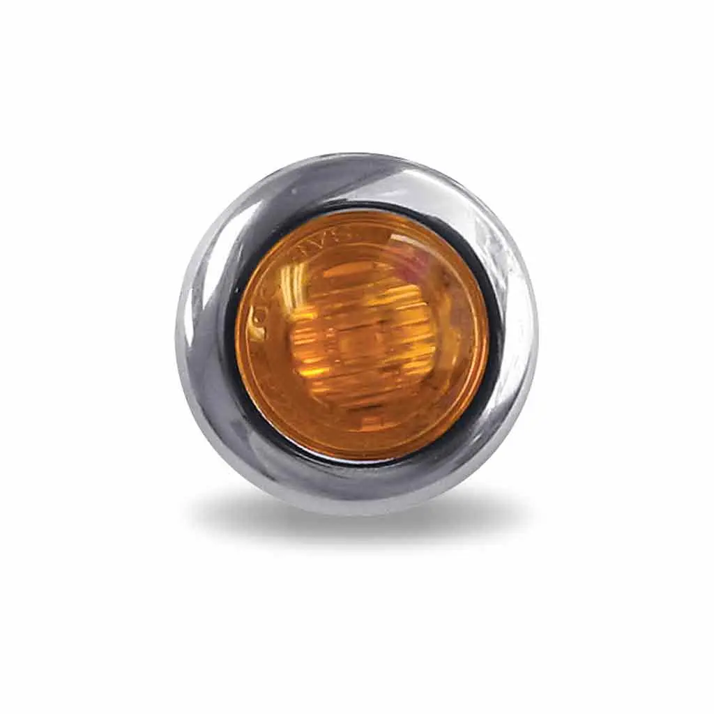 Tled-B3a Mini Button Amber Led - 3 Wire 1