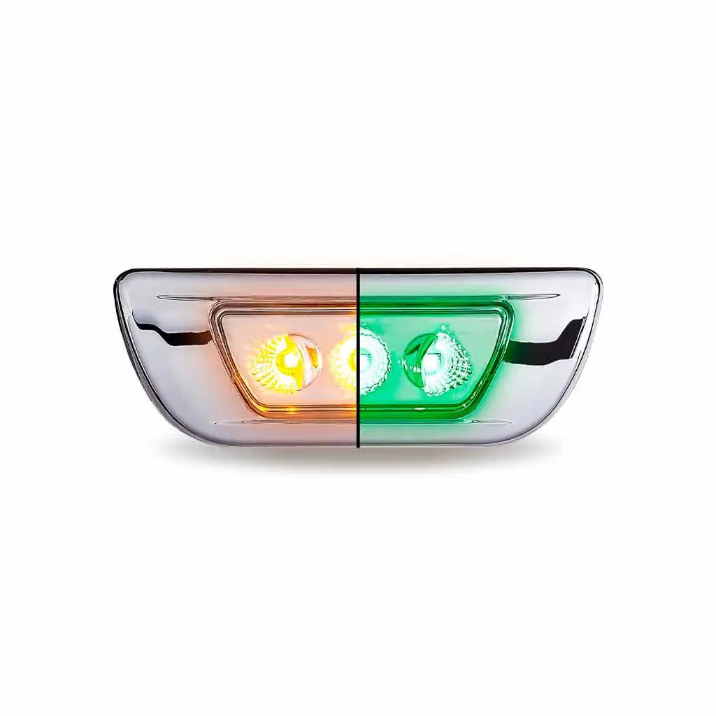 Tled-C100ag Kenworth T680/T700 Pet 579 Cab Marker Light-Dual Revolution Amber/Green 1