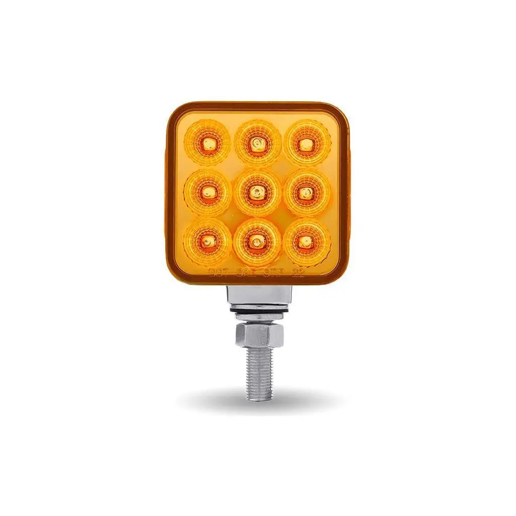 Tled-Ds3x1   Amber/Red Stop, Turn & Tail 3″ Mini Double Face Round Reflector Led Light – 30 Diodes 1