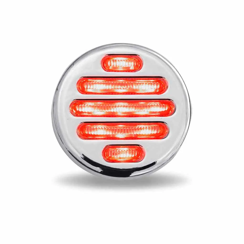 Tled-F2cr 2" Flatline Clear Red Led (9 Diodes) 1