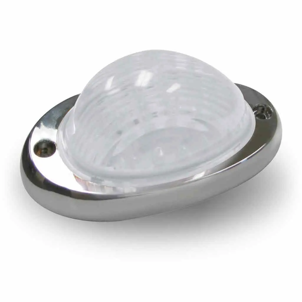 Tled-Flcac Freightliner Century, Columbia & Coronado Sleeper Clear Amber Led With Base (35  Diodes)" 1