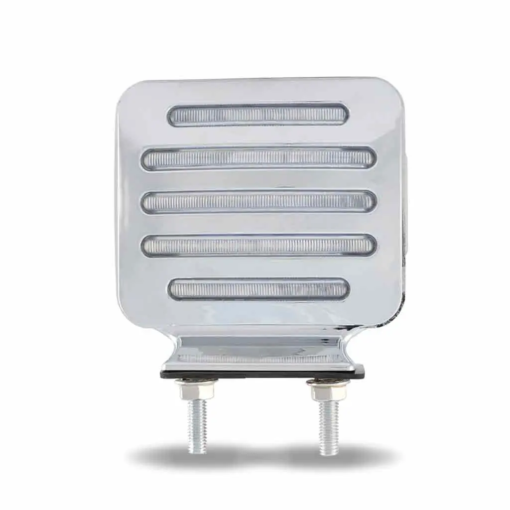 Flatline Double Face Double Post Square Clear Led 1