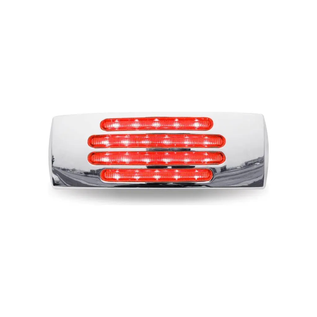 Tled-Ftcr 2X6" Flatline Clear Red Trailer Led (22 Diodes) 1