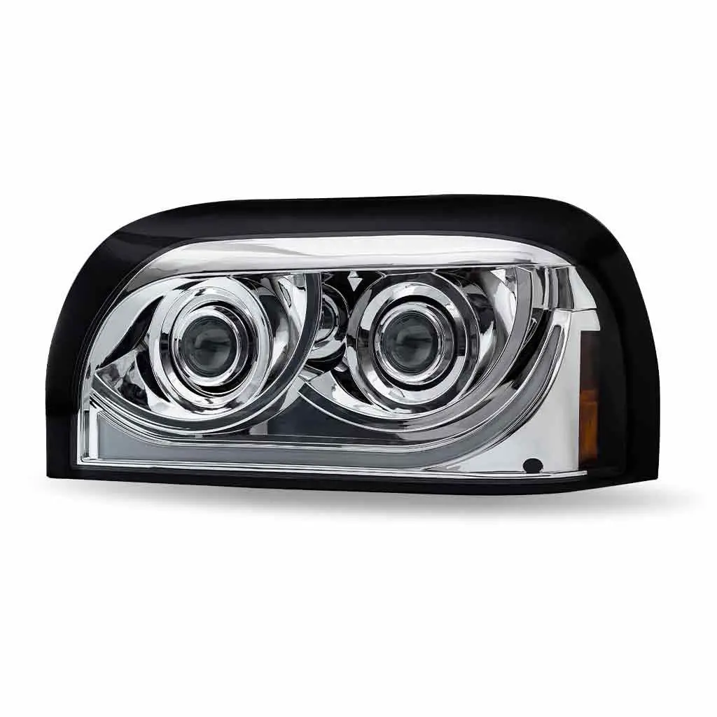 Tled-H49 Freightliner Century Led Projector Headlight Assembly With Led Glow Position, Turn & Marker Accent – Chrome (Driver Side) 1