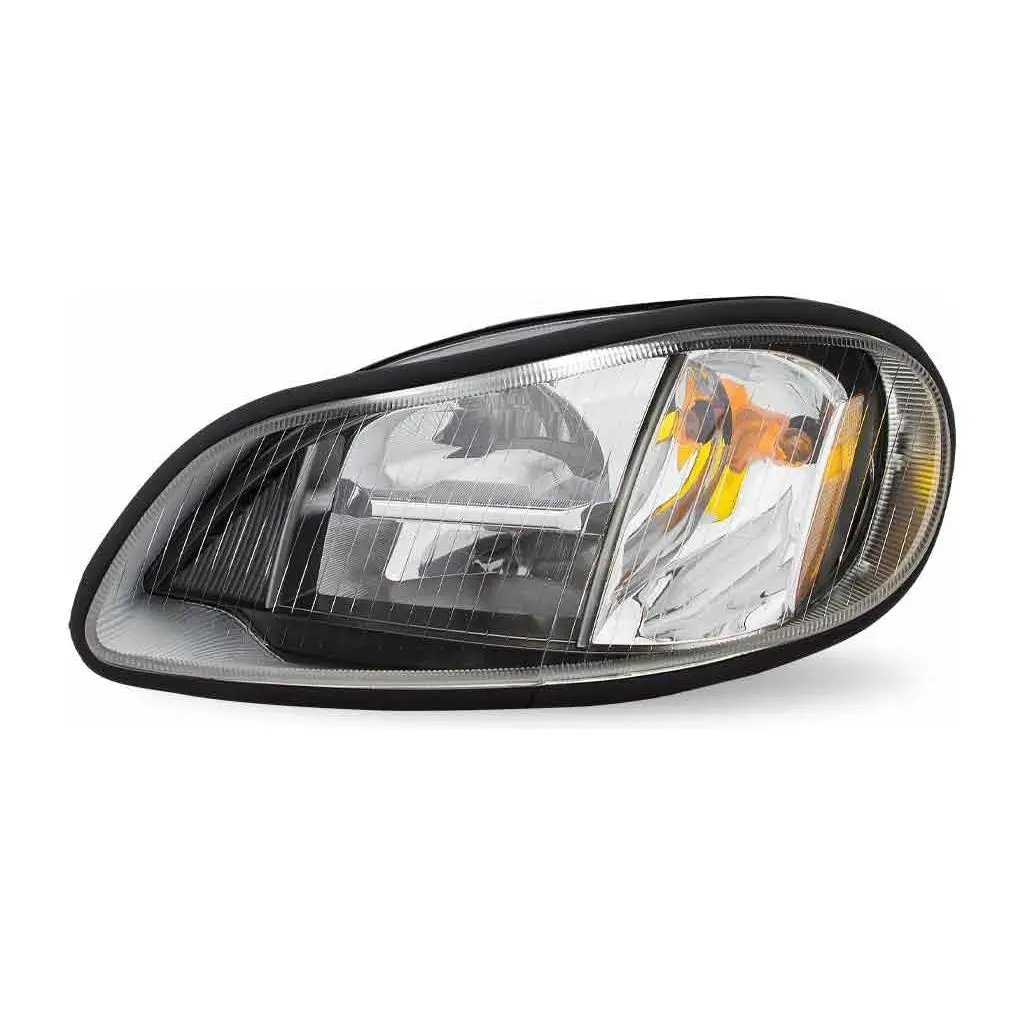 Tled-H80 Freightliner M2/C2 Led Reflector Headlight Assembly With Side Marker – Black (Driver Side) 1