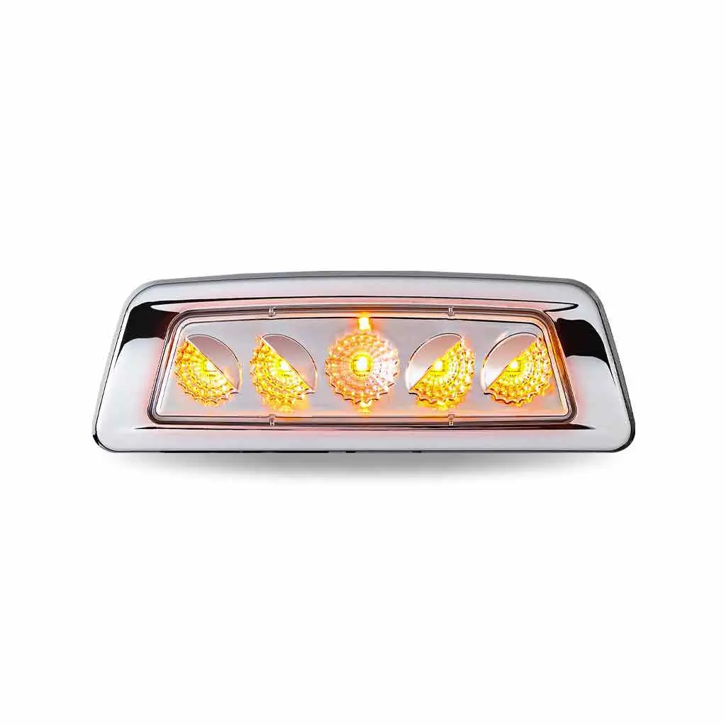 Tled-K100ca (Peterbilt 567) Kenworth T680/T700/T880 Driver Fender Marker Light-Amber Led 1