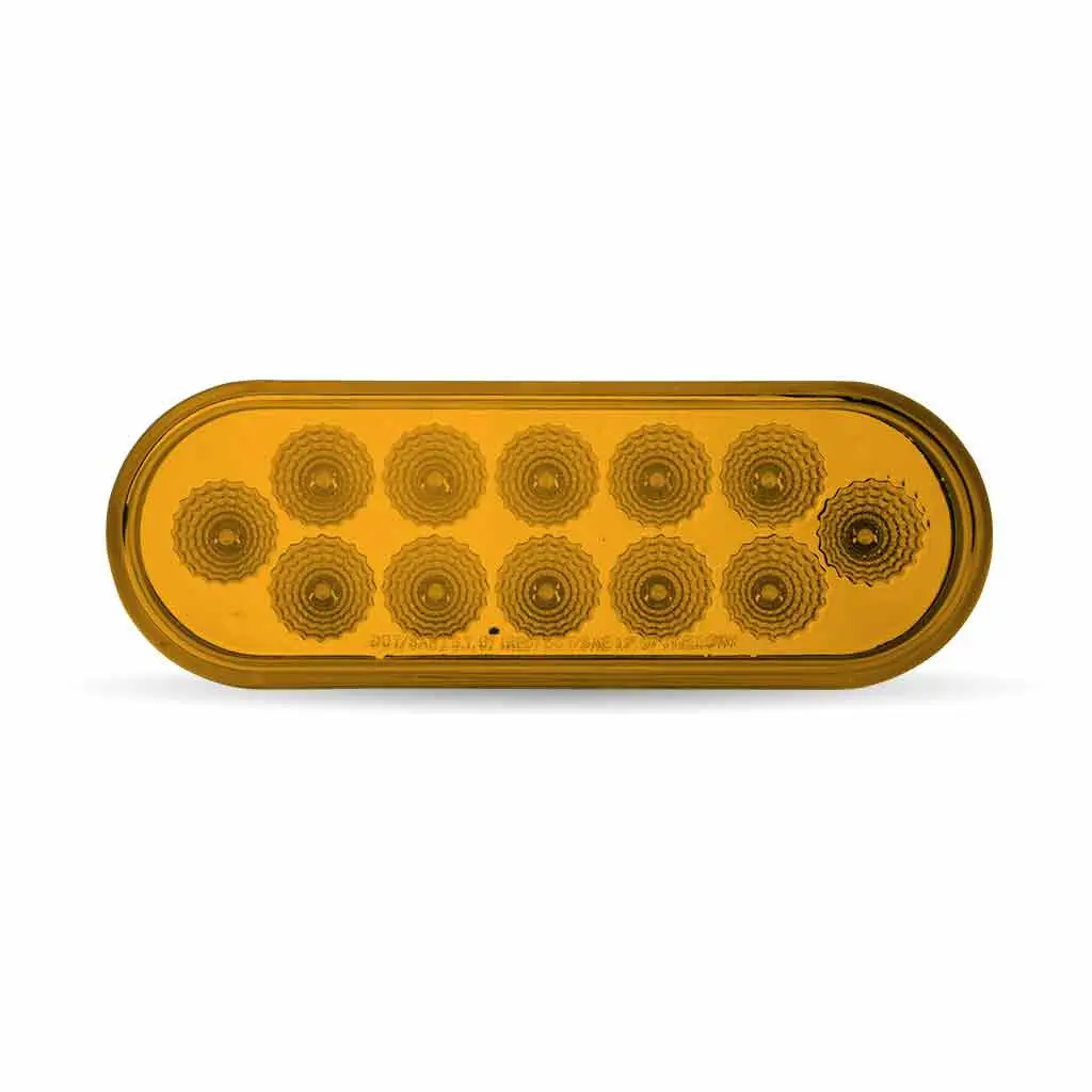 Tled-O12a Oval Amber Stop, Turn & Tail Led (12 Diodes) #Tled-O12a 1