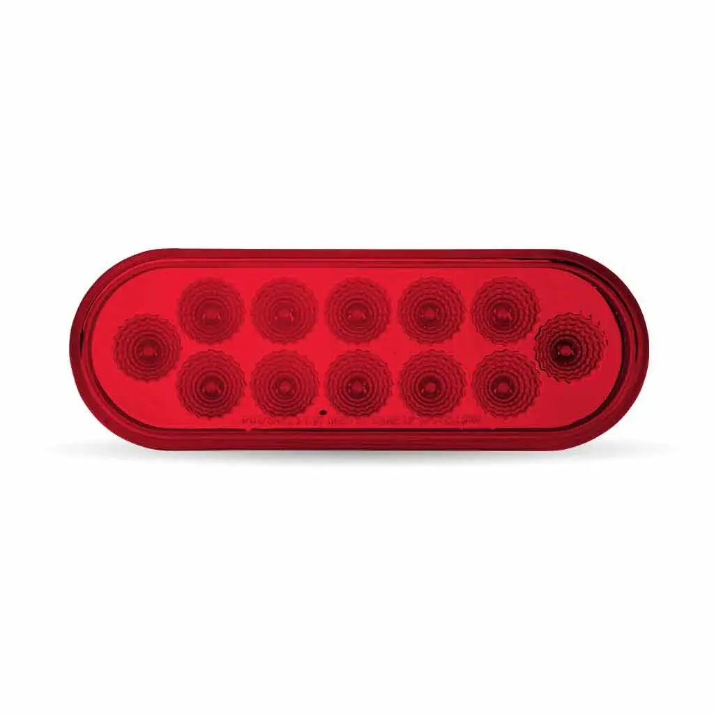 Tled-O12r Oval Red Stop, Turn & Tail Led (12 Diodes) 1