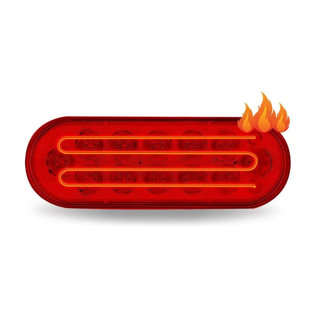 Tled-Obh Oval Heated Round Stop, Turn & Tail Light 1
