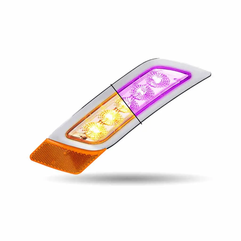 Tled-P400ap Amber To Purple Peterbilt Led Fender Light – 5 Diodes | Passenger Side 1