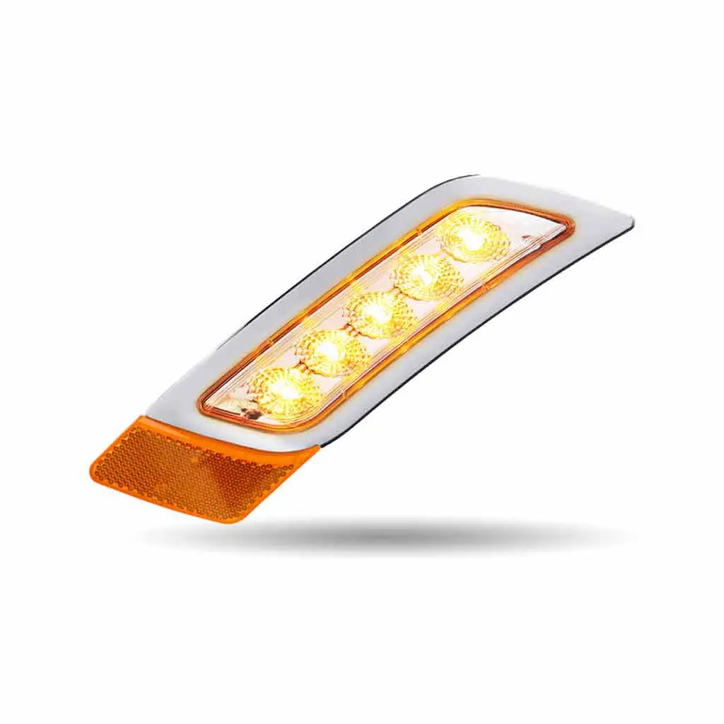 Tled-P400ca Pete 579/567/587 Pass Fender Amber/Clear Marker Light 1