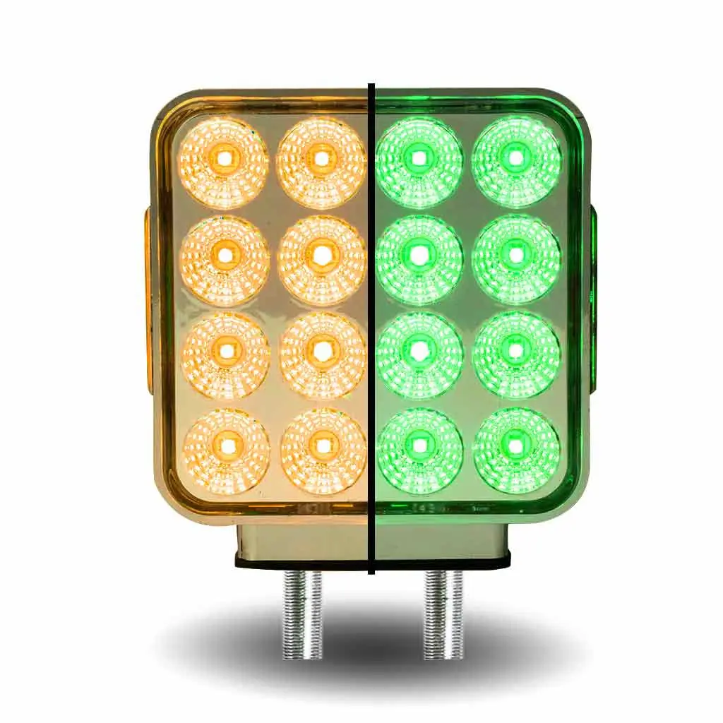 Tled-Sdxg Dual Revolution Double Face Double Post Square Led (Amber/Red/Green) - (44 Diodes) 1