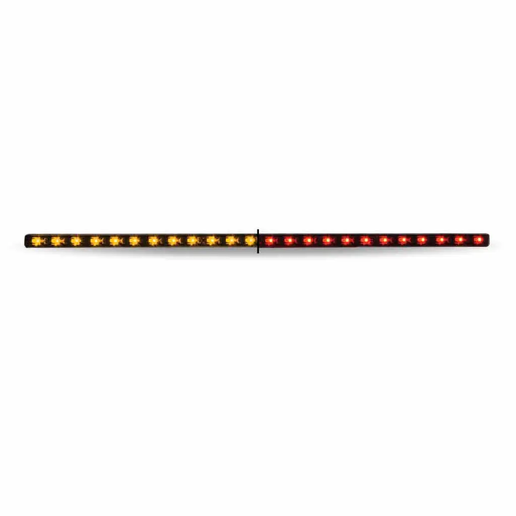 Tled-Sxar 17" Dual Revolution Amber/Red Led Strip - Attaches With 3M Tape 1