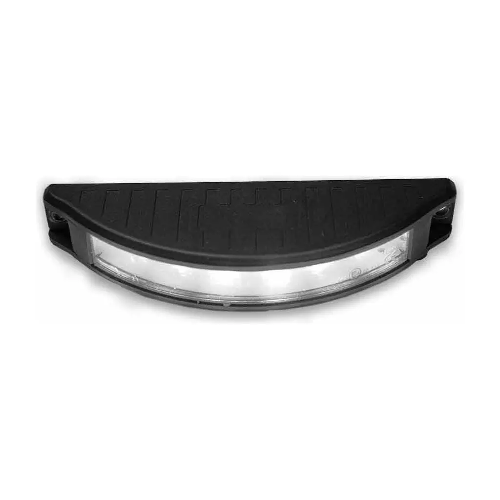 Tled-U112 Half Moon Surface Mount Led Worklight With Flat Bracket And Amber Strobe 1