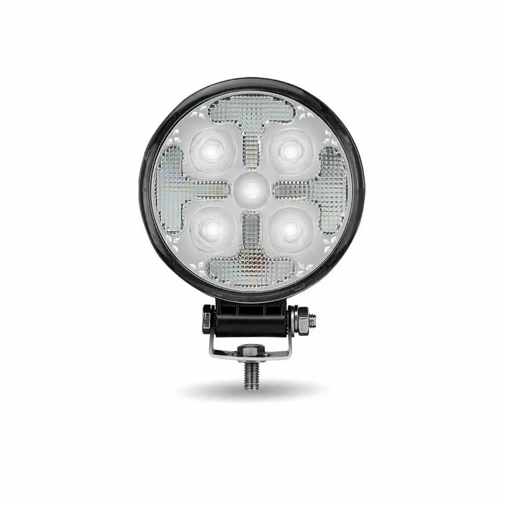 Tled-U114 Round High Powered Combo Led Worklight With Amber Strobe - 1800 Lumens 1