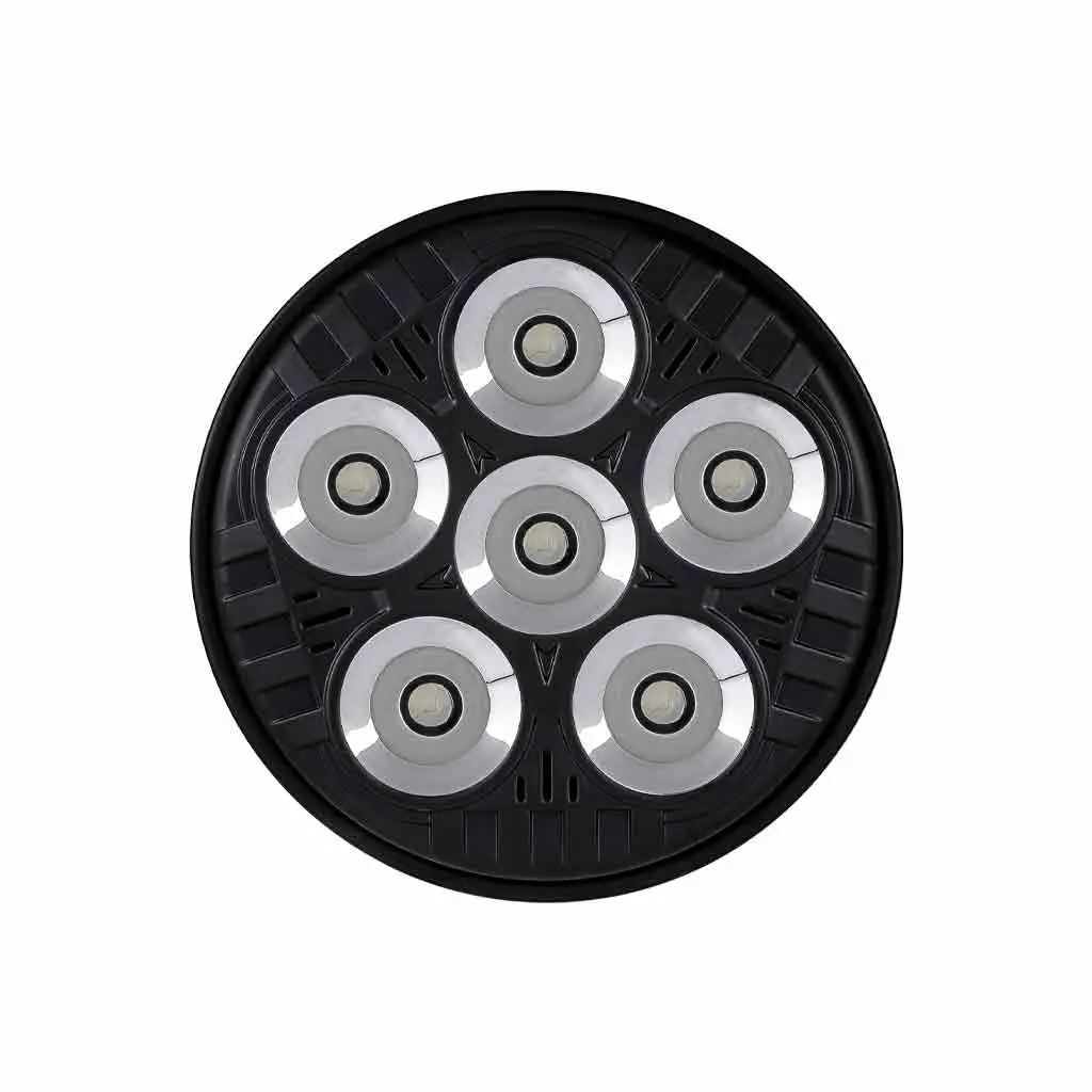 Tled-Ux10 Legacy Series 4411 Led Replacement Black Round Led Work Light – Spot Beam | 2000 Lumens 1