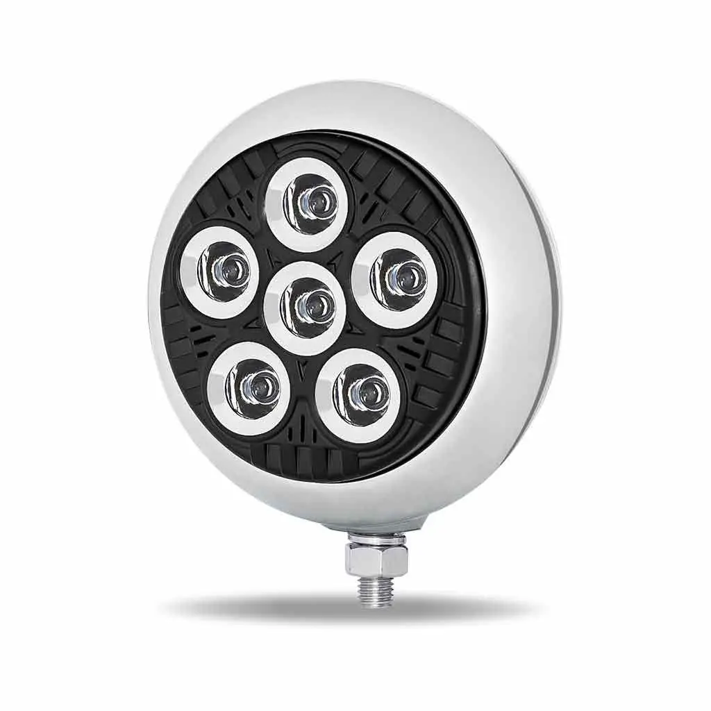 Tled-Ux3 Legacy Series Round Led Load/Work Light With Black Front - Chrome Housing 1