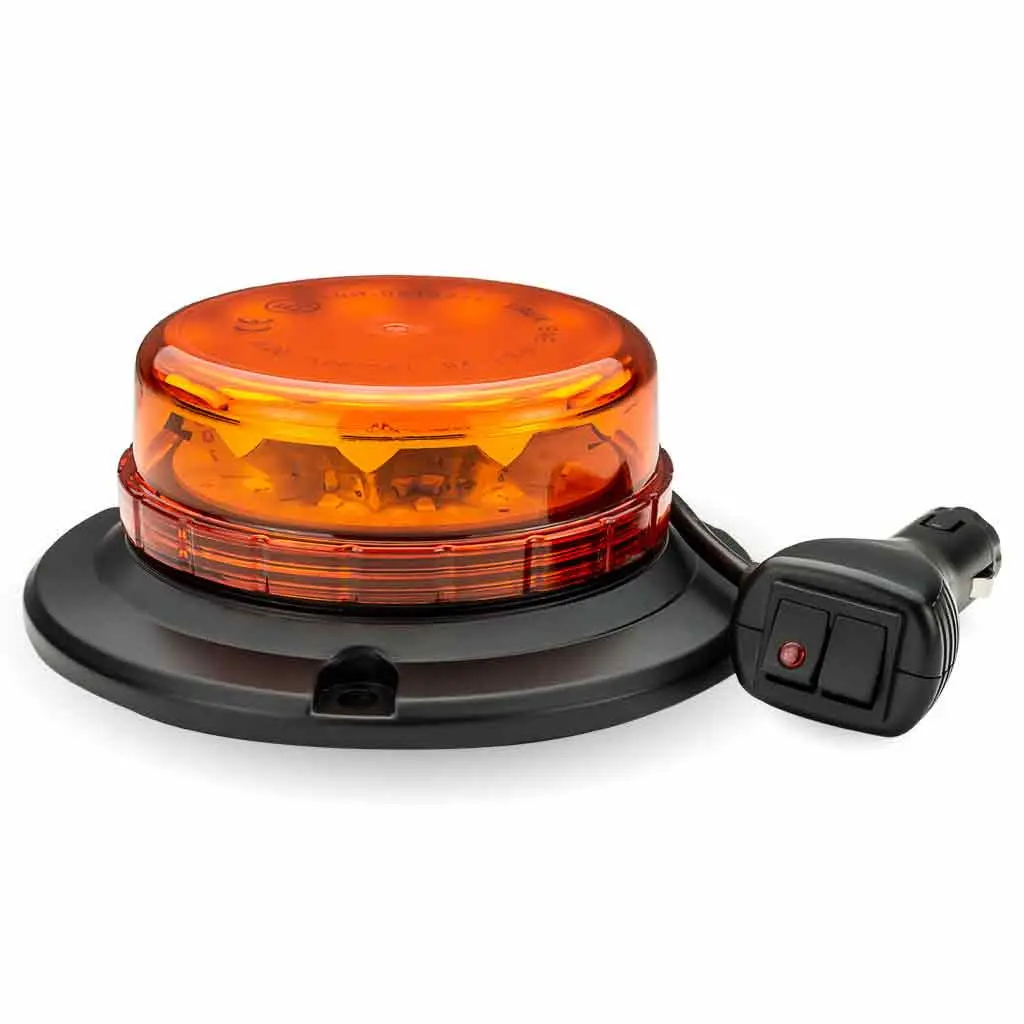 Tled-W11 Low Profile Class 1 Amber Led Warning Beacon With 36 Flash Patterns - Vacuum/Magnetic 1