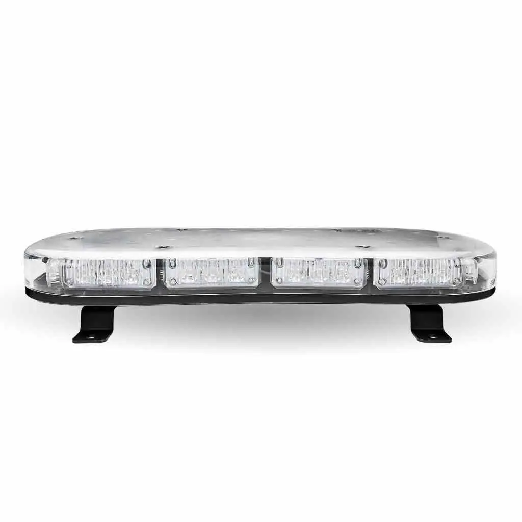 Tled-W17 14" Low Profile Class 1 Amber Led Warning Light Bar With 36 Flash Patterns -Bracket Base 1