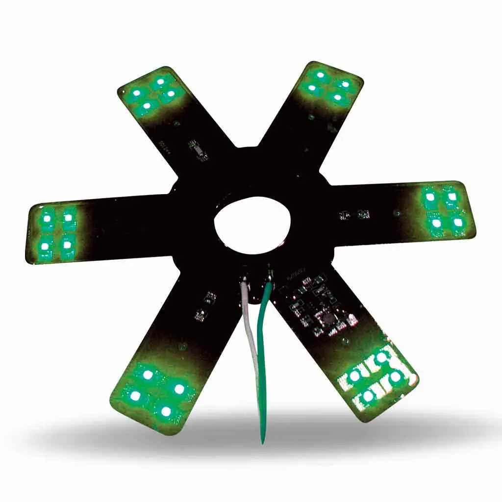 8" Star Green Led For 15" Donaldson & Vortox Air Breather (24 Diodes) 1