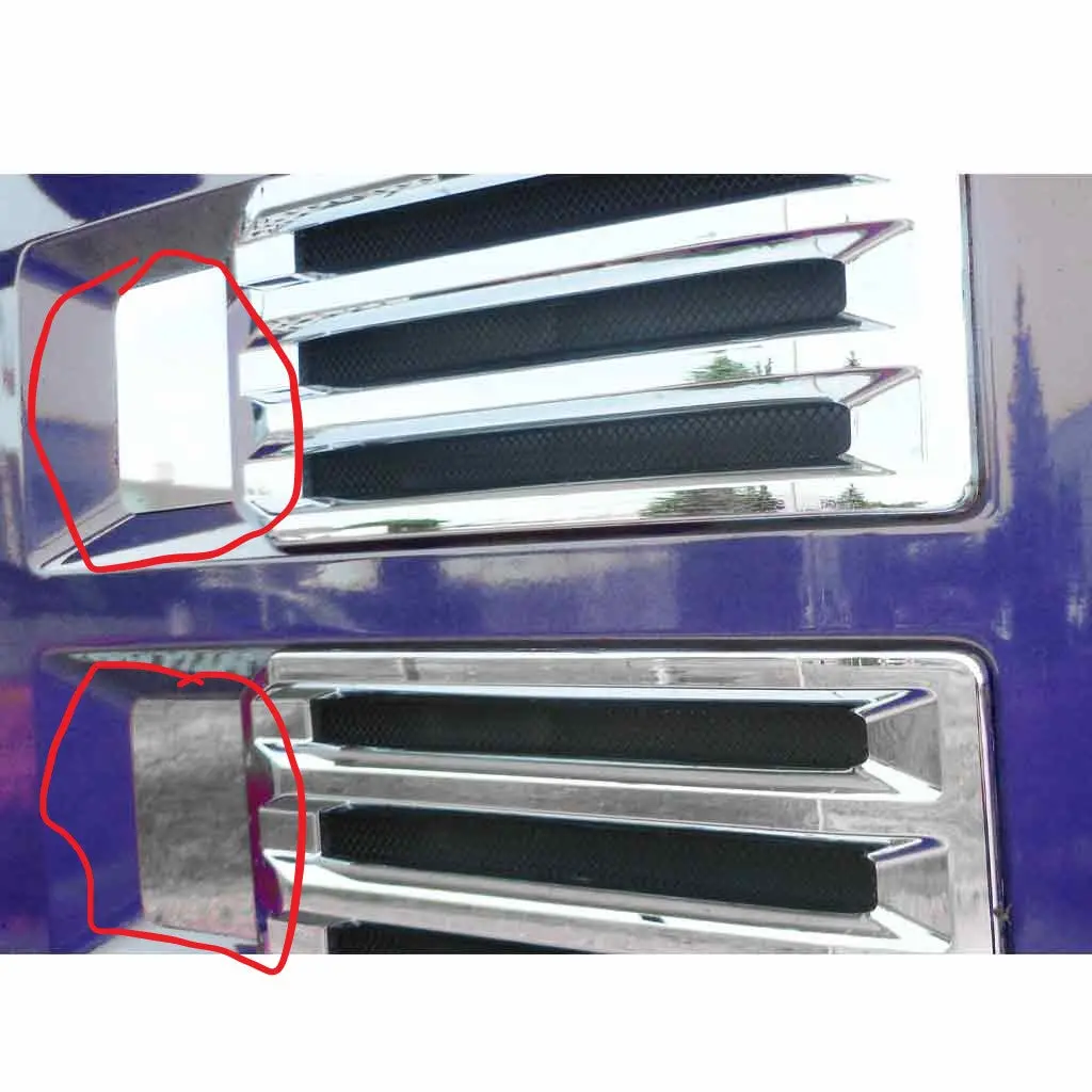 Tm-1119 Mack Anthem Air Intake Trims (2018+) – Recessed Inserts 1