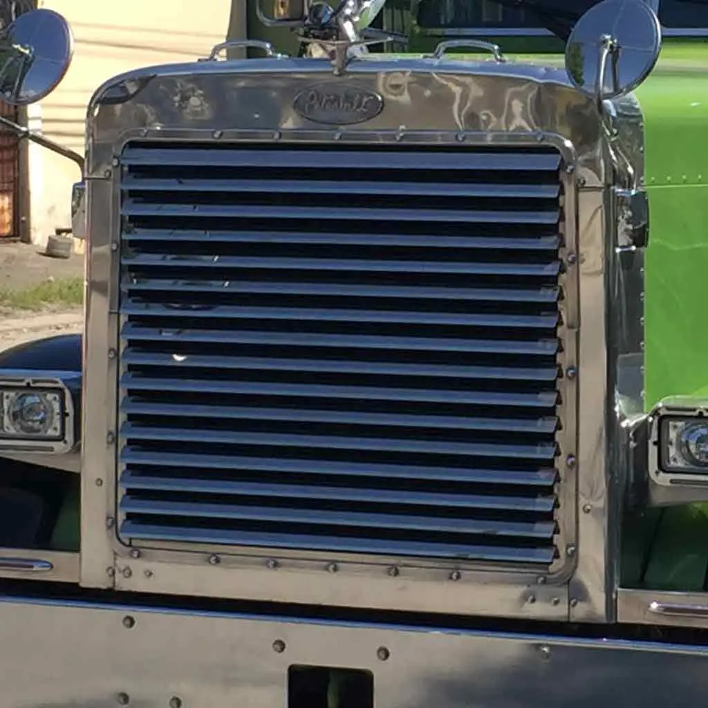 Tp-1001 Peterbilt 379 Extended Hood Louvered Grill (16 Bars) 1