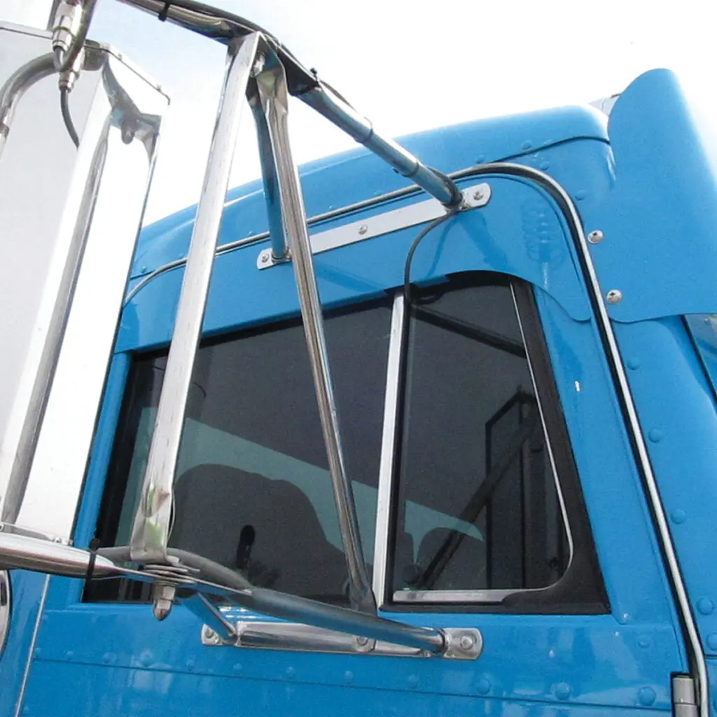 Tp-1454 Peterbilt 5" Chop Top Window Panel - Door Mounted Mirror - Paintable 1