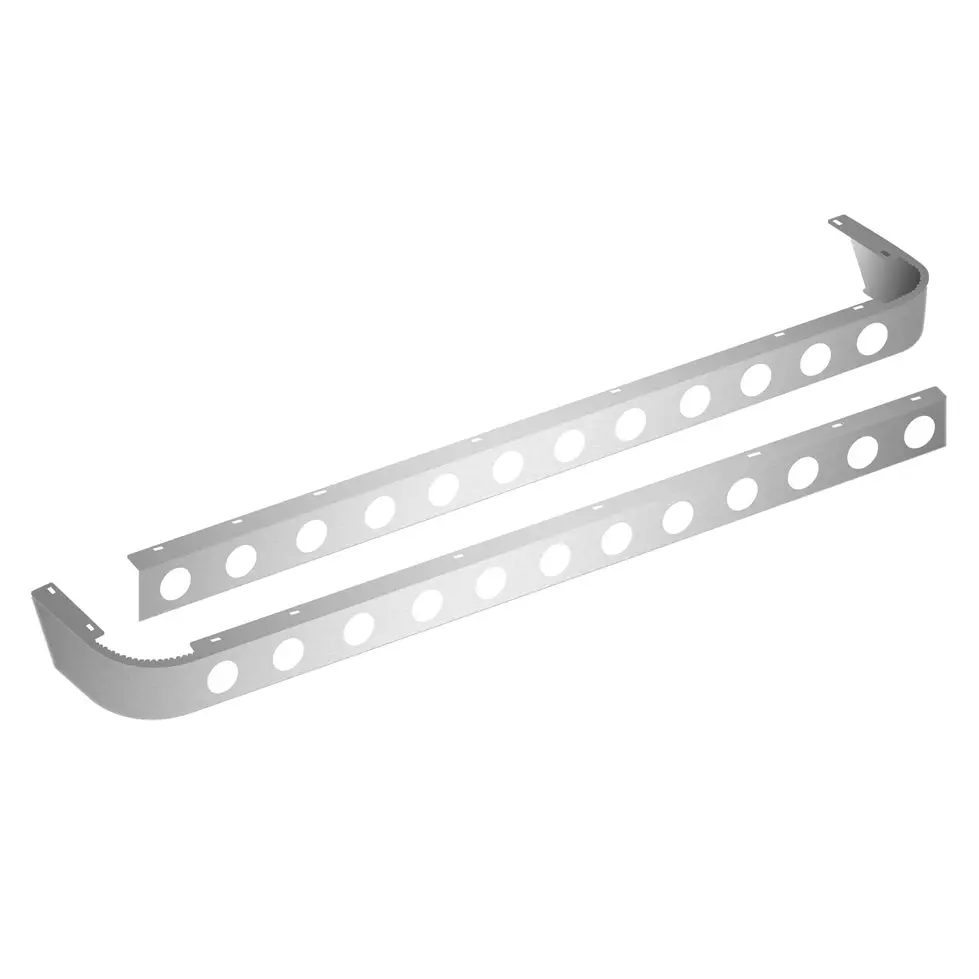 Tp-1590 Peterbilt 389 70" Sleeper Panel Without Extender With 24 X 2" Light Holes (2007 - 2010) 1