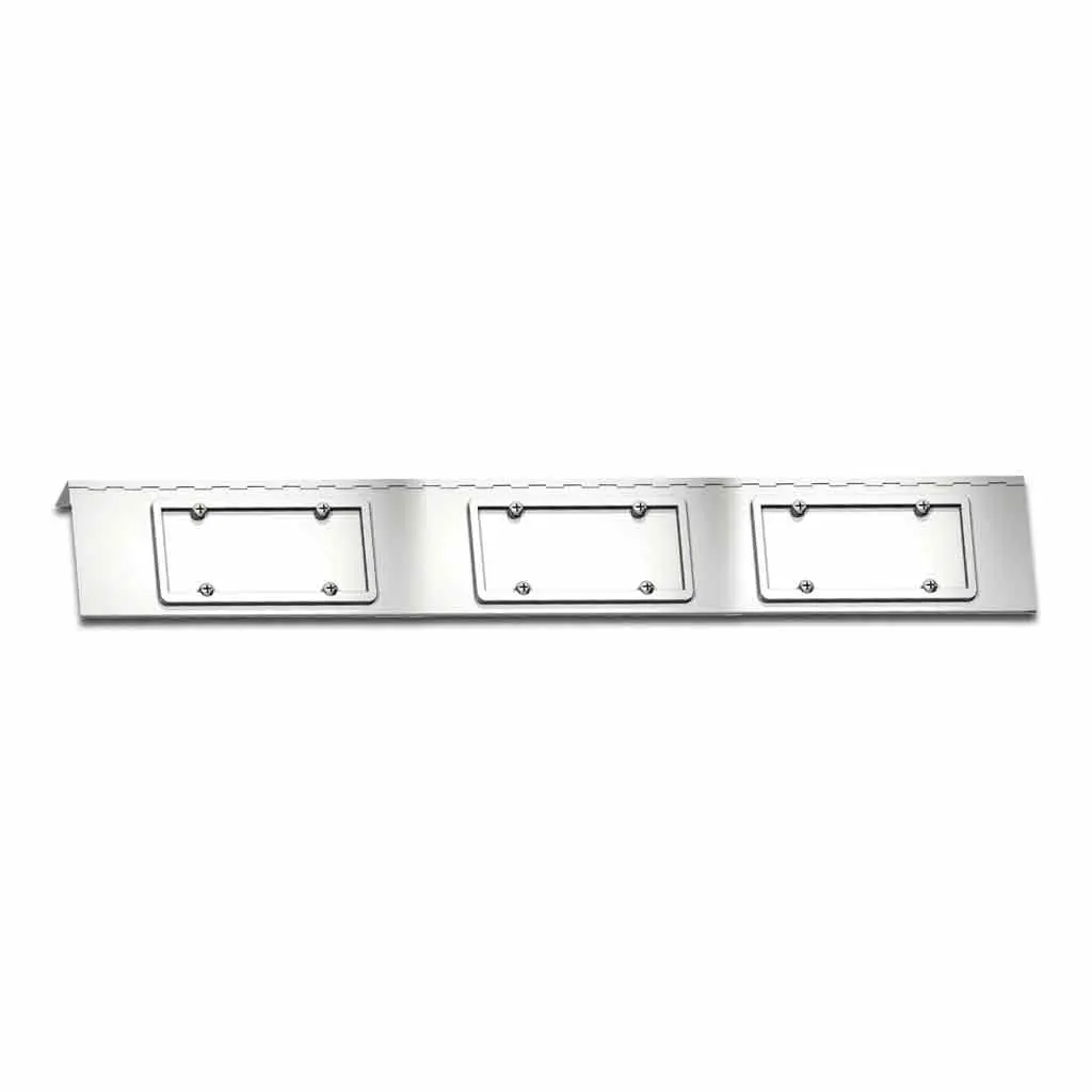 Tp-1703 Peterbilt 388 - 389 License Plate / Tag Swing Plate - 3 Plates 1