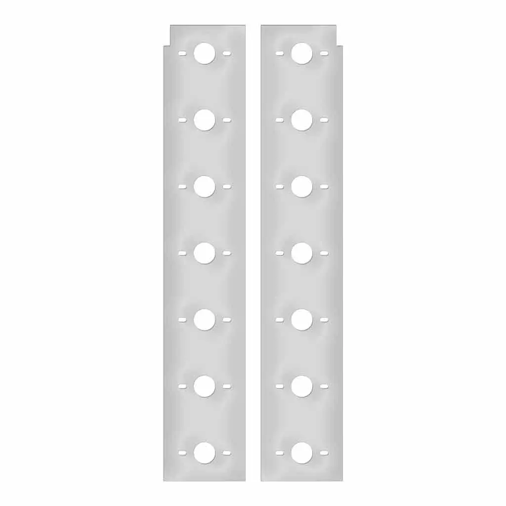 Tp-1883 Peterbilt 389 Premium Front Air Cleaner Light Bar With 14 Slotted Light Holes (Fg2) (2010+) 1