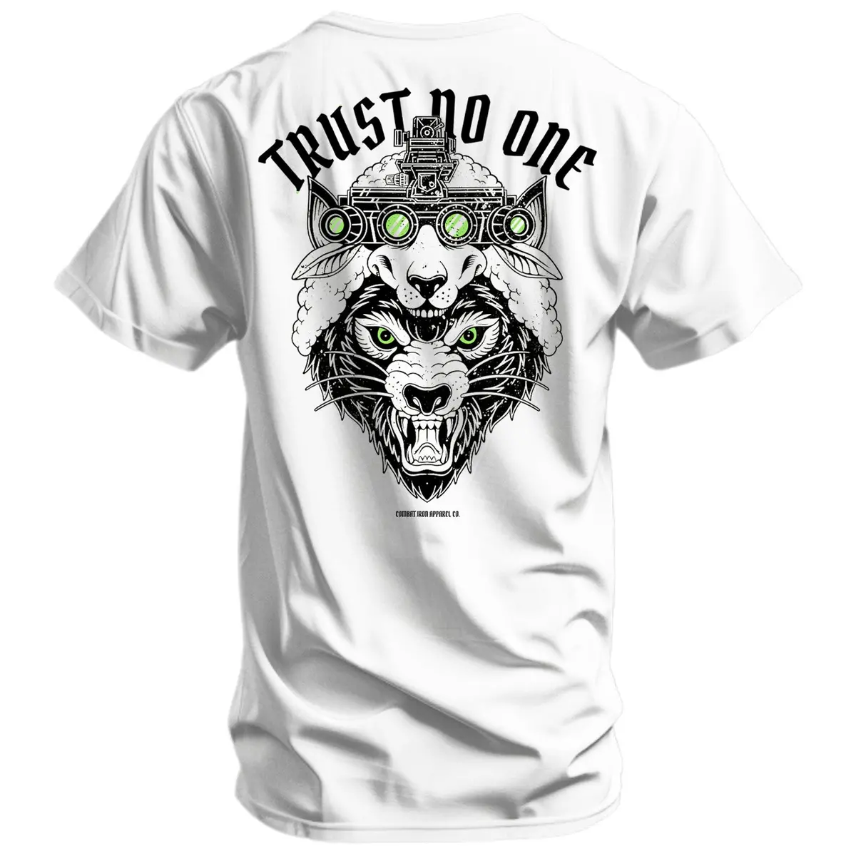 Trust No One Wolf Men's T-Shirt 2