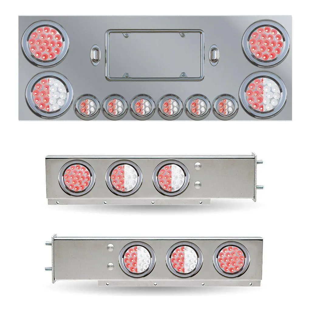 Trx-Spc32 Dual Led Mud Flap Hangers & Center Panel Rear Accessory Kit (3 3/4″ Bolt Spacing) 1