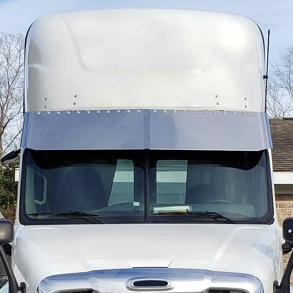 Tsun-F37 Freightliner Cascadia 16″ Day Cab Sun Visor (2008-2014) – 22 X 3/4″ Holes 1