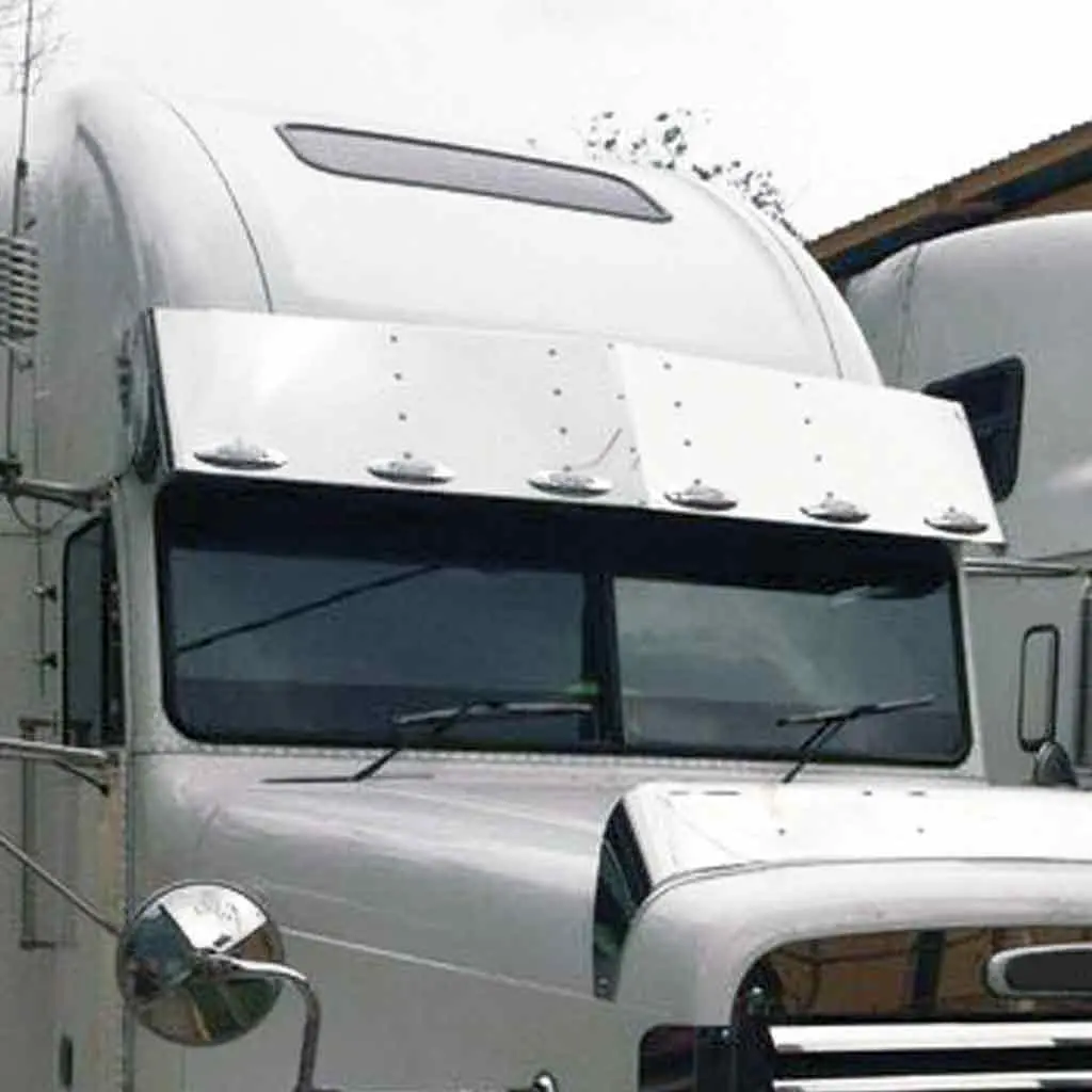Tsun-F8 Freightliner 16″ Raised Roof Sun Visor (1991+) – 6 X Slotted Holes 1